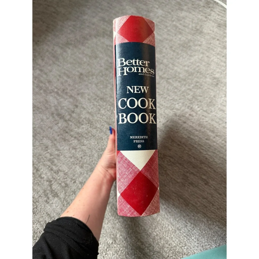 Vintage Better Homes and Gardens New Cook Book 1968 Red Gingham Ring Bound
